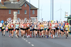 Senior womens 4 stage relay, 2021 Northern 6 and 4 Stage and Young Athletes Road Relays, Redcar. Photo: David T. Hewitson/Sports for All Pics